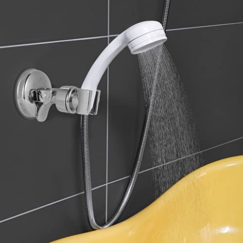 Soporte de ducha ZHCHAO con ventosa para evitar taladrar los azulejos 4