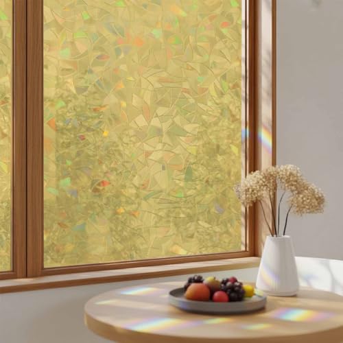 Vinilo adhesivo para ventana color arcoiris en amarillo miniatura 4