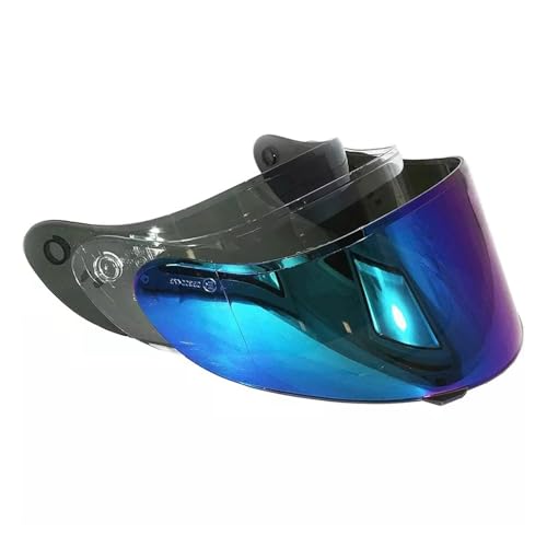 VPR Visor For RS55 Full Face Motorbike Helmets - Clear Smoked Race Iridium Track Anti-Scratch Motorcycle Helmet Visors Only For ECE 22.05 and ECE 22.06 Helmet