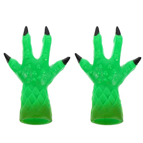 NUOBESTY 1 par de capas de dedo para dedo de demônio engraçadas capas de dedo mini fantoche de dedo