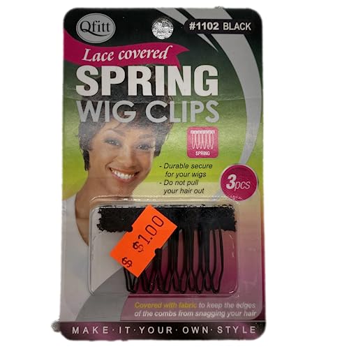 Lace Covered Spring Wig Clip