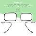 SCITOO Side View Mirrors Fit for 1980-1992 For Ford For F-150 For F-250 For F-350, 1993 1995 For F-150 For F-350,1994 For F-350 Truck Pickup Pair Set Left/Driver Right/Passenger Manual Mirrors