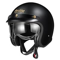 Amazon.co.jp: オートバイジェットヘルメットハーレーレトロヘルメット