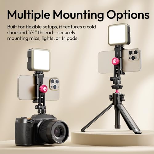 Image of ULANZI MT-89 Extendable Tripod Aluminum and MA61 Metal Phone Tripod Mount with Cold Shoe