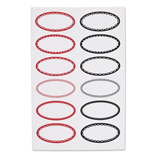 Rsvp Oval Canning & Jelly Jar Labels, Small, 48 Count #TOP1