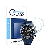 MIHENCE (3PCS) Compatible for Citizen CZ Smart Hybrid Watch Screen Protector, 9H Anti-Scratch Premium Real Tempered Glass Protector smartwatch 44mm Stainless Steel