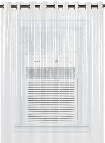 Image of Kuber Industries .30MM Pack of 6| Eyelet AC Curtain | PVC Door Window Curtain | Curtains for Door | Curtain for Bathroom | Waterproof Shower Curtain | 8 Feet| Transparent