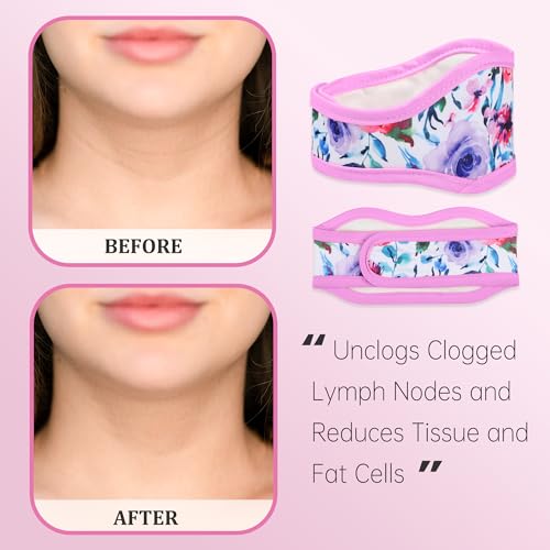 Image of Reusable Castor Oil Pack Wrap for Liver Detox, Castor Oil Wrap for Stomach Less Mess, Elastic Strap Machine Washable Anti Oil Leak 2pcs，Flower