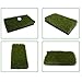 Xnihocha Indoor Golf Simulator Rough Chipping Mat 3D Hitting Pad Premium Craft Structure Spring Shock-Absorbing High-Density Turf Anti-Slip Base Green 35 * 18.5cm