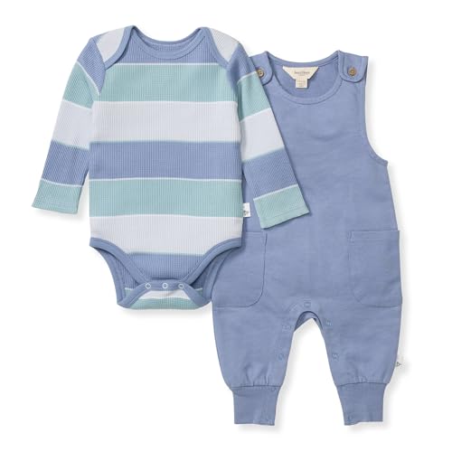 Image of Burt's Bees Baby Jumpsuit, 100% Organic Cotton One-piece Outfit Coverall With Hat