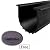 Stainless Steel Wool Rodent Proof Garage Door Bottom Rubber Seal, 5/16" T Ends, 3 3/4" Width X 20 Feet Lenth