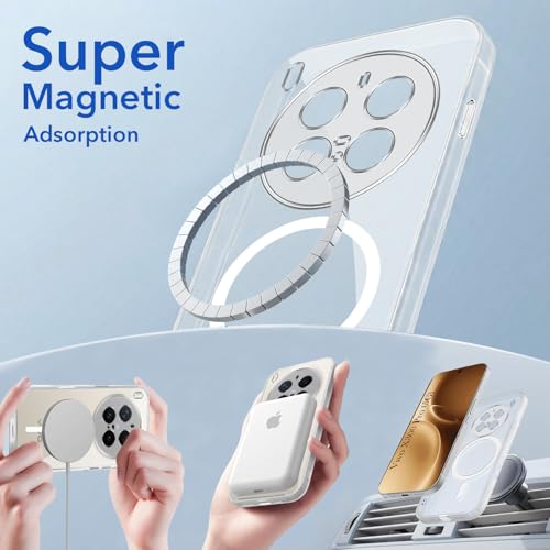 Image of Jkobi Lifetime Anti-Yellow MagSafe Compatible Clear Back Cover Case for Vivo X300 Pro (Sleek Hard Crystal | Shockproof and Camera Protection)
