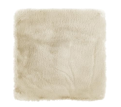 -LUXOR- living Coste - Cojín de Asiento para Silla (40 x 40 cm, 4 Unidades), Color Beige