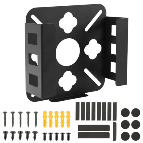 Image of ZORBES Mount for Mac mini M4, Compatible with Mac mini M4 2024 Under Desk Mount, VESA Monitors Mounting Bracket Anti-Scratch Wall Mount Stand Heat Dissipation Design