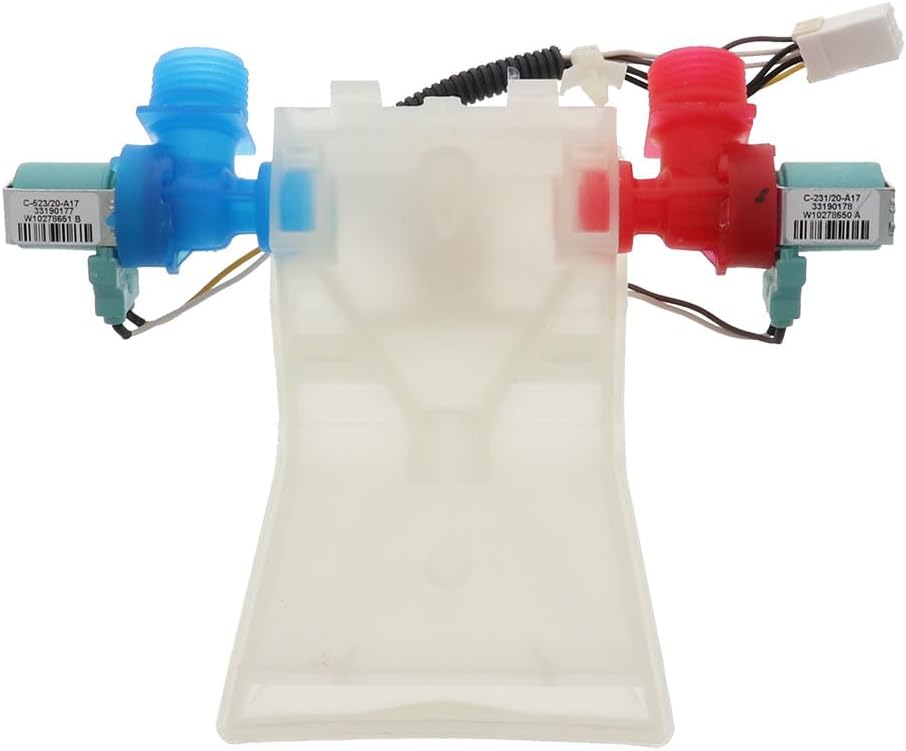 PRYSM W10144820 Washer Water Valve Compatible with Whirlpool, Maytag, KitchenAid, Jenn-Air, Amana, Magic Chef, Admiral, Norge, Roper Replacement for 1480998, W10311458, AP6015761
