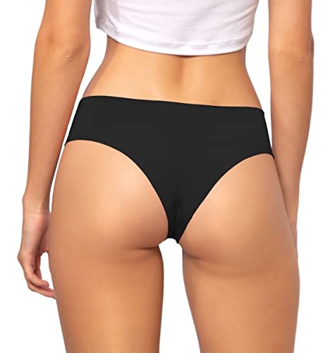 Kit com 06 Calcinhas Sem Costura e Corte a Laser Microfibra de Poliamida Confortável (BR, Alfa, G, R