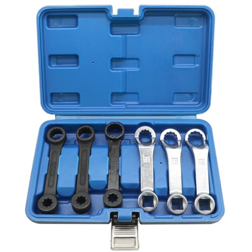 Image of DPTOOL 6PC Rear Camber Adjusting Wrench Engine Motor Mount Socket for Benz | Offset Fixing Screws with 16mm 17mm 19mm 1 /2 inch 3 /8 inch Drive W221 W220 W219 W211 W210 W204 W203 W202 W201 W170 W140 W126 Engine