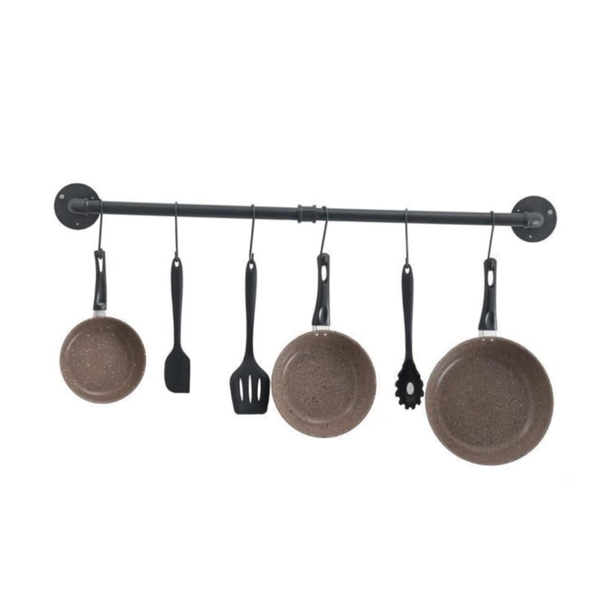 Rejilla Para Tapas De Ollas De Hierro Soporte Colgante Para Utensilios De Cocina Estante De Pared Para Ollas Para Cocina