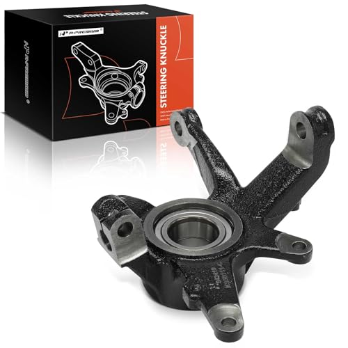 Image of A-Premium Front Suspension Steering Knuckle Compatible with Yamaha Grizzly 660 2003-2008, Left Driver Side, Replace# 5KM235011100