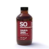 SO Jamaican Black Castor Oil 100% Pure, Extra Strength Hair & Skin Rejuvenator, Natural Conditioner & Moisturizer, Strengthen & Restore, 4 Fl Oz