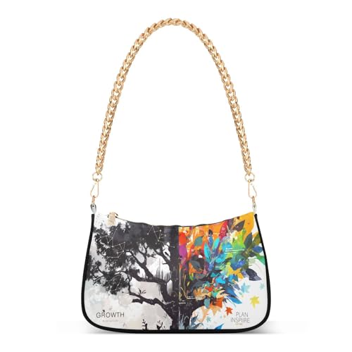 Sac à main à bandoulière GuoChe Trees idée cadeau tendance adulte femme noir chic