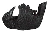 Ebros Macabre Potion Raven Wine Bottle Holder Figurine - Mystical Halloween Kitchen Home Decor Statue - Gothic Crows Edgar Poe Quoth The Raven Nevermore
