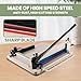 Upgrade A3 Paper Cutter 400 Sheets, Large Format Manual Guillotine Paper Trimmer with Sharp High Speed Steel Blade & Secure Lock, Heavy Duty Office Paper Cutter Compared to Small Size Models