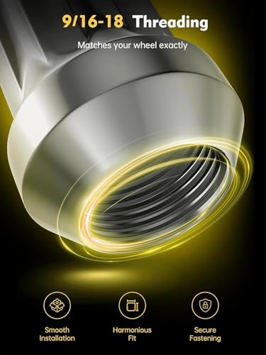 Image of MIKKUPPA 20PCS 9 /16-18 Lug Nuts - Replacement for 1994-2011 Ram 1500, 2005-2010 Dodge Dakota, 2004-2009 Durango Aftermarket Wheel, Chrome 7 Splined 3 /4 inch Hex, 2 inch Tall, 0.91 inch Wide Tire Nuts