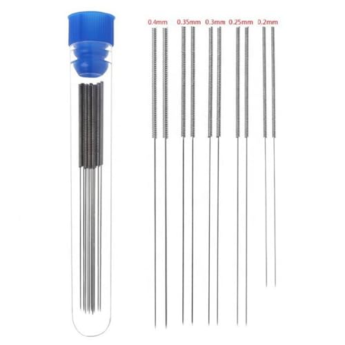 3D Yazıcı Nozül Temizleme İğnesi, 10 Adet, 0.2 mm 0.25 mm 0.3 mm 0.35 mm 0.4 mm, Crealıty Ender ile Uyumlu