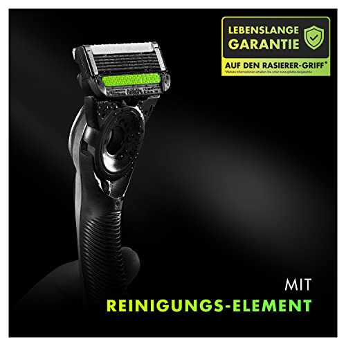 Gillette Labs Nassrasierer Herren, Rasierer mit Reinigungs-Element + Reise-Etui zur Aufbewahrung für unterwegs + 5 Rasierklingen, Premium-Magnetdock - Image 5