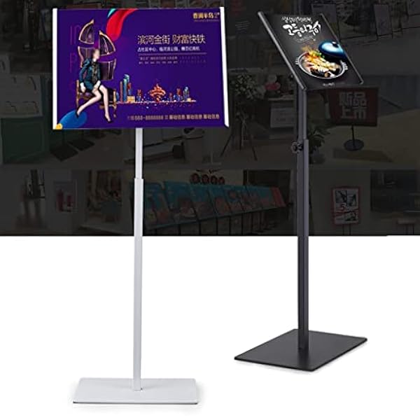 LVTFCO Teken A4/A3 Poster Display Stand Verstelbare Vloerstaande Menu Poster Stand, A3/A4 Verstelbare Poster Stand Display Snap Frame Teken Reclame Houder met Stabiele Basis