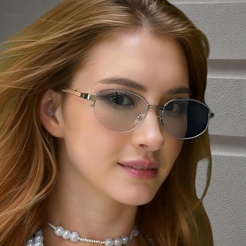 COTIA Oval Sunglasses for Women Men Classic Small Round Metal Punk Style Outdoor Fashion Sun Glasses Eyewear3