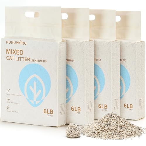 FUKUMARU Tofu Cat Litter, Strong Clumping Cat Litter Pellets, Effective Odor Control, Ultra...