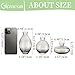 Bud Vases 3Pcs/Set Small Vases Handmade Cute Gray Small Vases for Flowers Centerpieces Glass Vases Mini Vase Home Decor Centerpieces, Events Table Decor