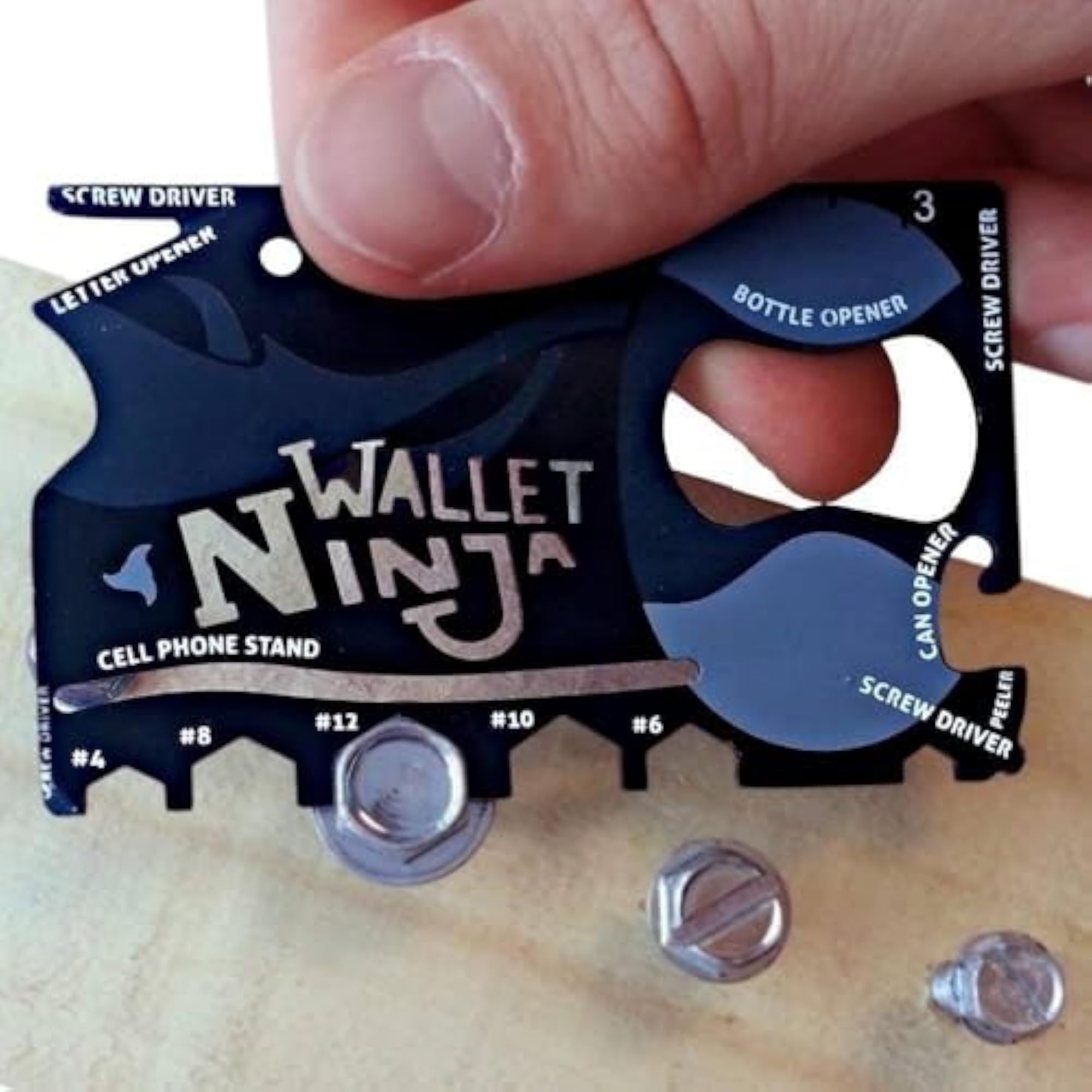 2 Pcs Credit Card Size 18-In-1 Stainless Steel Multi-Tool