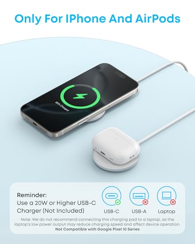 Anker Zolo MagSafe-Compatible Wireless Charger with Qi2 15W Fast Charging | Qi2-Certified Charging Pad for iPhone 18 Pro - 12 Series, AirPods, and More (2-Pack, No Adapter, Not for Pixel, Black) - image 6