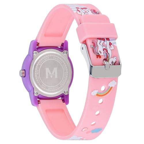 Image of Miykon Kids Watches for Boys and Girls - Educational Time-Telling Gift for Kids Aged 3-15, Toddlers, Preschoolers, and School-Aged Children - Easy to Read Analog Watch, Soft Resin Band, Japanese Quartz, 100M Water Resistant