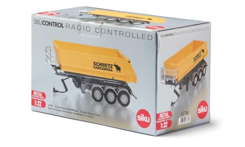 SIKU 6734 Control 3-Axled Tipping semi-Trailer, Yellow