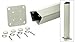 CRL Oyster White 200, 300, 350, and 400 Series 48" Long 135 Degree Surface Mount Post Kit by CR Laurence
