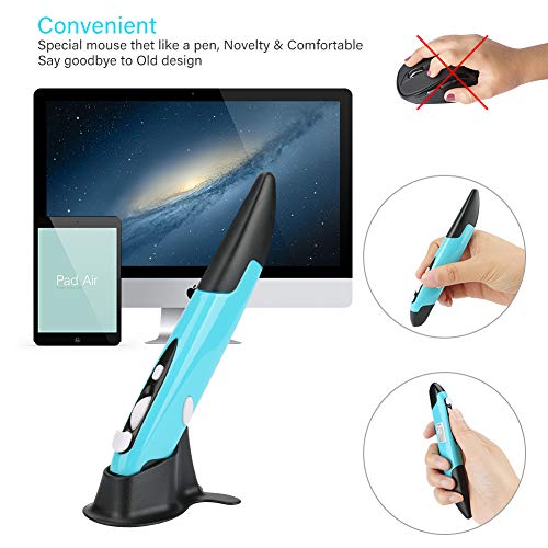Globalstore 2.4Ghz Usb Wireless Optical Pocket Pen Mouse Adjustable 800/1200/1600 Dpi Handwriting Smart Mouse For Laptop Android Tablet Pc #TOP5