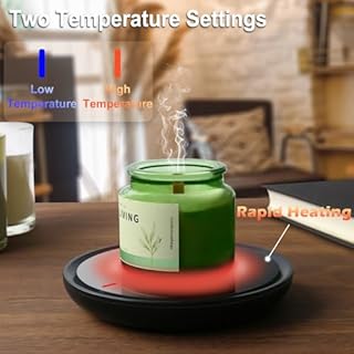 Candle & Coffee Warmer for Desk - Auto Shut Off