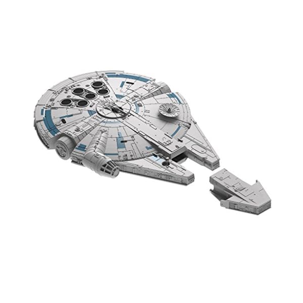 Revell 06767 Millennium Falcon aus Disney Star Wars HAN Solo Build&Play, BAU-und Spielspass, grau – Bild 5