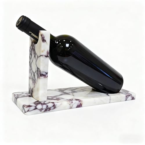 Artisanal Abode Marble Wine Holder Single Bottle Tabletop Rack