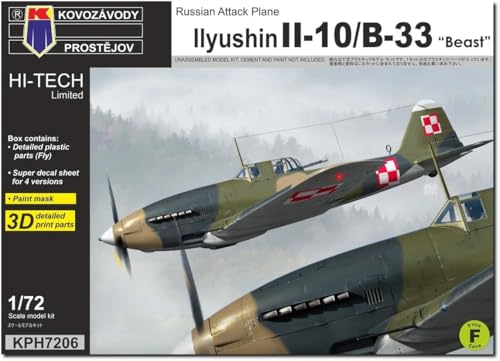 Kovozavody Prostejov Ilyushin IL-10 B-33 1/72 maquette avion KPH7206