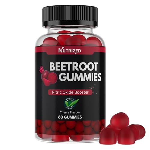 Beetroot Gummies - High Strength 5:1 Extract Cherry Flavour Plant-Based Supplement