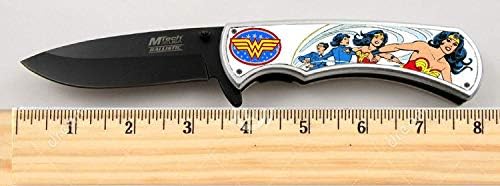 BAY GIFTS EXCLUSIVE Wonder Woman Limited Edition Tactical Spring Assisted Knife 4.5" when closed with clip