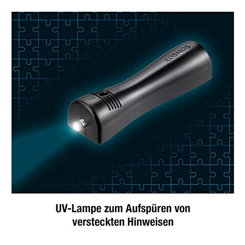 Die drei ??? Bundle - Krimi Puzzle - Die Villa der Rätsel und Fingerabdrücke-Profiset von Kosmos Detektiv Spielzeug Set, Leuchtet im Dunkeln, mit UV-Lampe, Detektiv Puzzle ab 10 Jahre