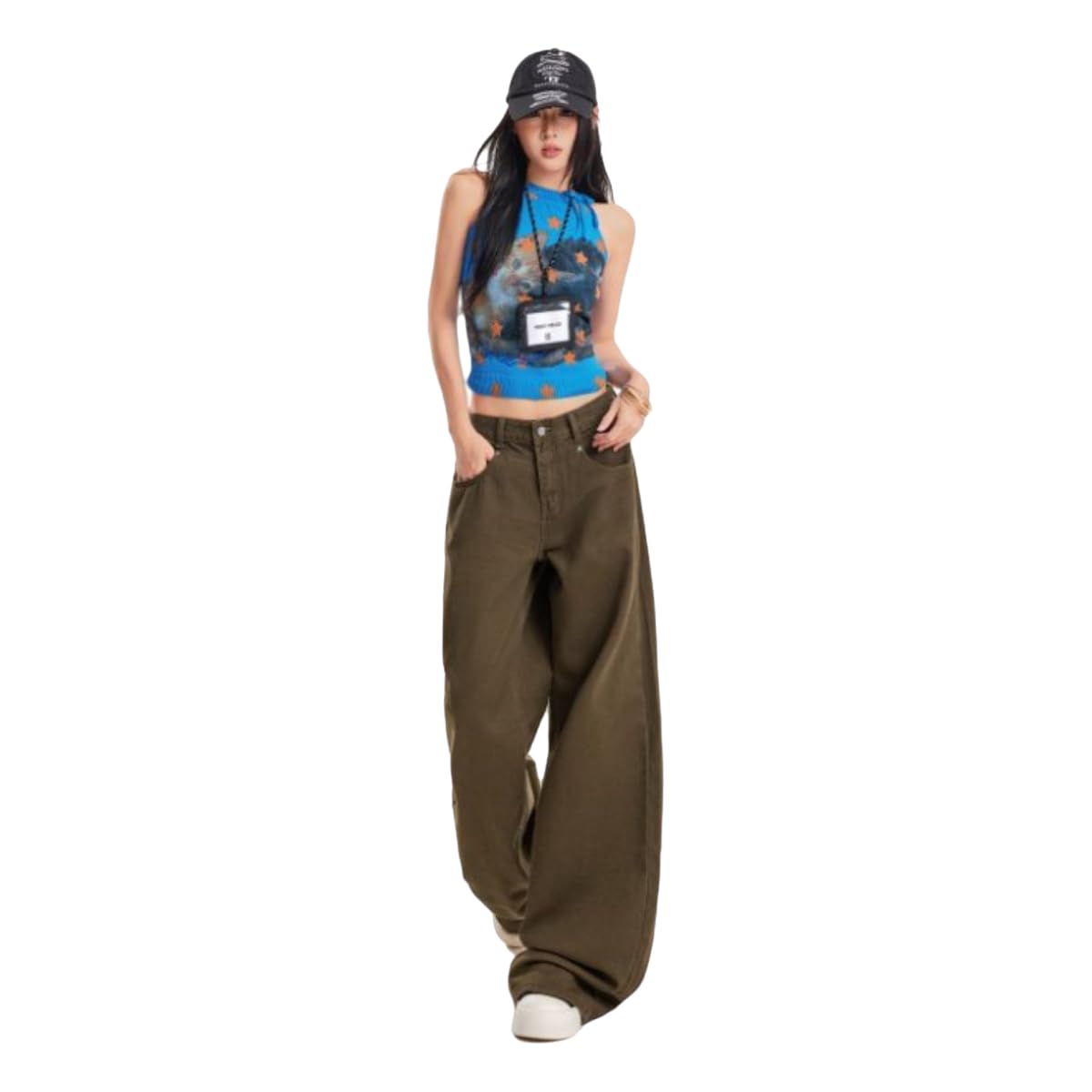 Jeans Donna Retro, A Calzatura Sciolta, Dimagranti, Lungo Il Pavimento – Confortevoli E Versatili -marrone-xl-l28