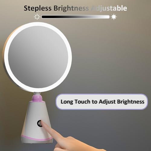 Miroir de maquillage grossissant LED CFX 15x miroir lumineux de table - 4