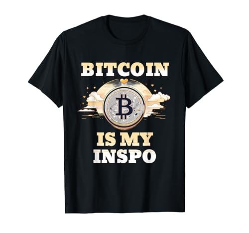 Bitcoin es mi Inspo Inspiration Hustle Trade Blockchain Coin Camiseta